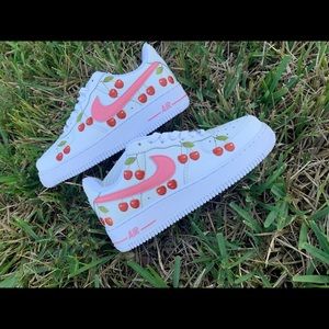 Custom Nike Air Force 1 Cherry